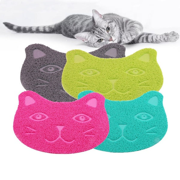 30*40cm Multicolor Cute Cat Litter Mat Pet Dog Cat Dish Bowl Food Water Placemat