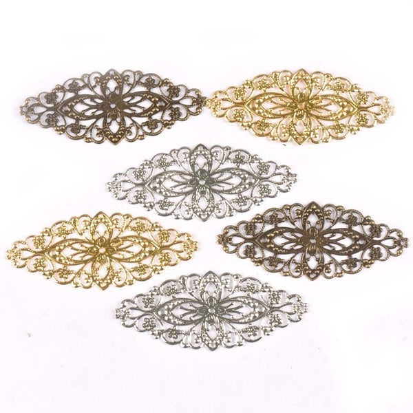 10 pièces en filigrane enveloppes connecteurs embellissements pour bricolage Scrapbooking décor à la maison or-argent-Bronze artisanat en métal fait