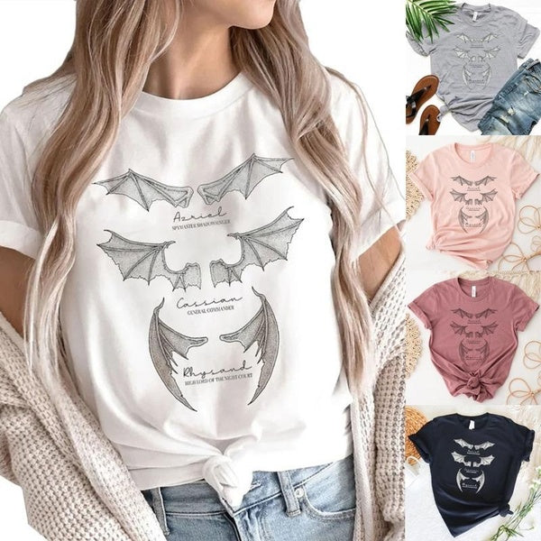 ACOTAR Bat Boys Shirt, The Night Court Shirt, Illyrians of The Night Court, A Court of Thorn and Roses Court, Cassian General Commander Tees