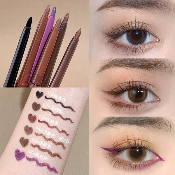 Xixi new fashion eyeliner is smooth, waterproof, sweat-proof, makeup-free, smudged, smart and durable, and naturally colored, which brightens the eye