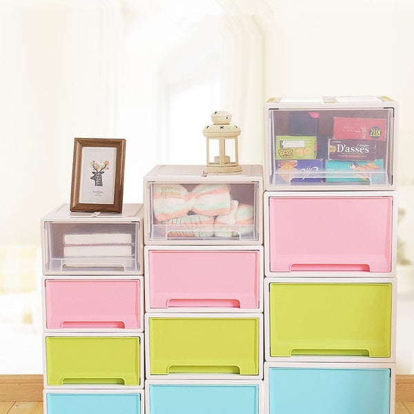 1PC bureau maquillage étui boîte de rangement organisateur conteneur bureau tiroirs porte-bijoux armoire télécommande boîte de rangement OK 0455