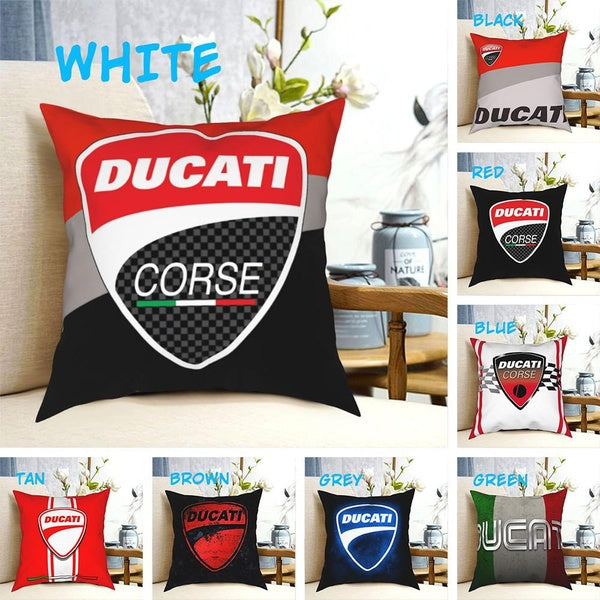 Ducati Throw Pillow Case Cool Square Pillow Cases Sofa Car Moto Throw Pillow Cushion Cover Home Decoration Bedroom Living Room Decor