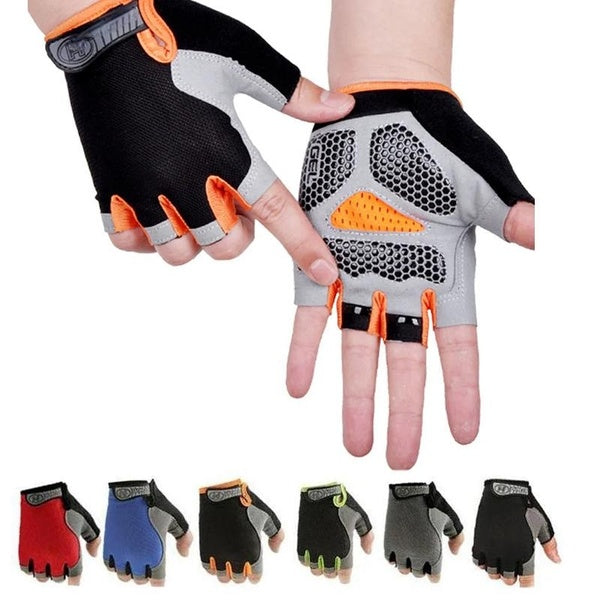 Anti Slip Shock Breathable Half Finger Gloves Men Women Half Finger Gloves Breathable Cycling Gloves Bicycle Gloves Bike Gloves