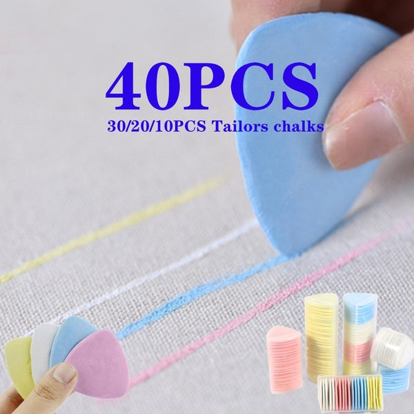 40-30-20-10pcs Clothing Markers Diy Colorful Fabric Chalk Dressmaker Sewing Tailors Erasable Clothing Markers DIY Colorful Fabric Chalk Dressmaker Se