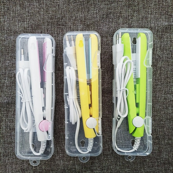 Dry and Wet Hair-Straightener Professional Tourmaline Ceramic Heating Plate Hair Straightener Portable Flat Iron Curling Iron