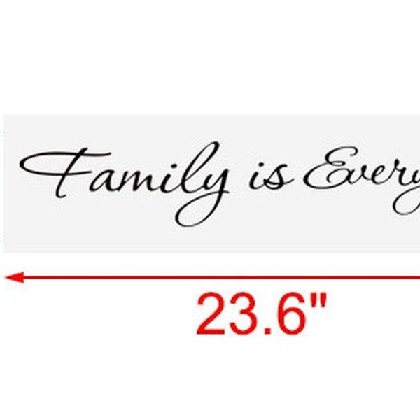 La famille est tout Wall Sticker Amovible PVC Art Decals Home Office Decor