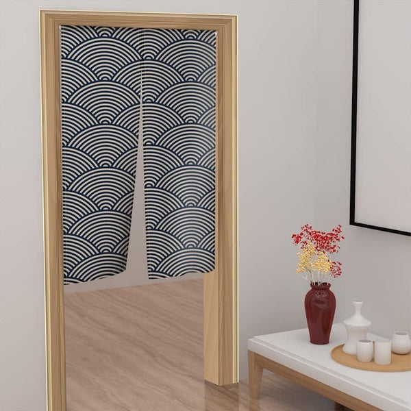 Traditional Japanese Noren Doorway Curtain Window Treatment Doorway Curtain Japanese Lantern Printed Tapestry Door Curtain for Ukiyoe Room Divider Pa