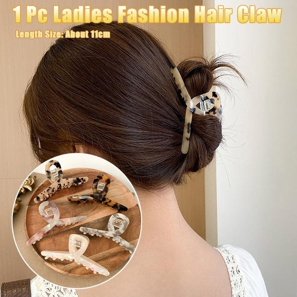 1 Pc Ladies Fashion Hair Claw Retro Sweet Elegant Ponytail Hairpin Hair Accessories Matron Inn