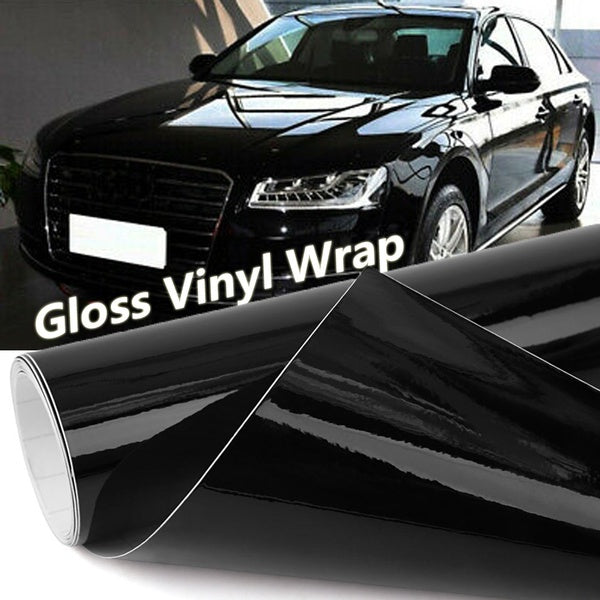 Waterproof Car Gloss Vinyl Film Wrap Sheet Roll Universal Self Adhesive Car Sticker Decal with Air Bubble Free