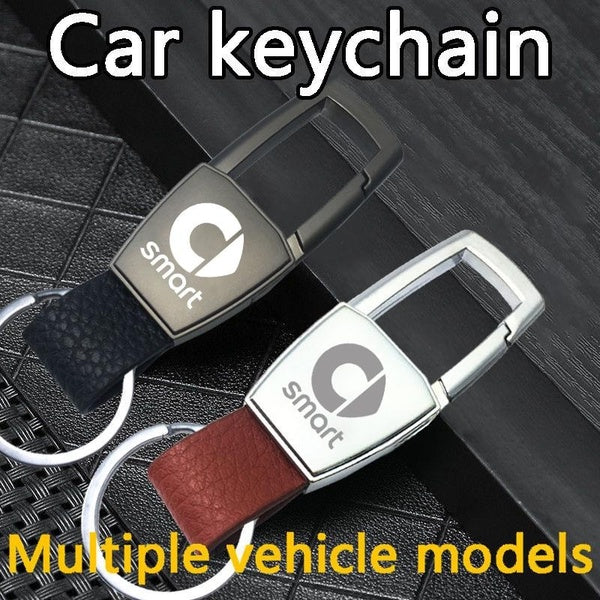 Porte-clés de voiture en métal Porte-clés Porte-clés Porte-clés pour hommes Accessoires automobiles applicables à Mercedes Benz Smart