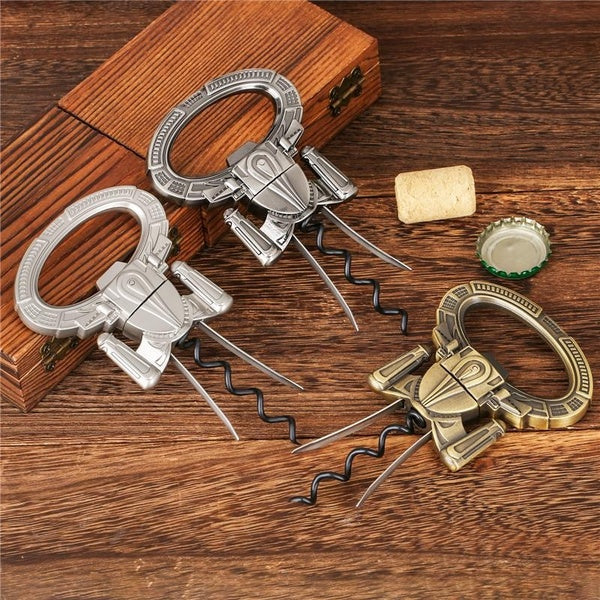 Creative Two-Prong Cork Puller Remover Ah-So Old Wine Opener Multifunction Beer Corkscrew Bottle Openers