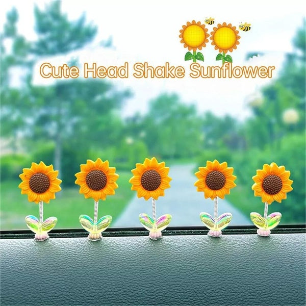 Cozy Home Sunflower, Ornaments Sunflower Decoration for Car Home Office 5-10PCS