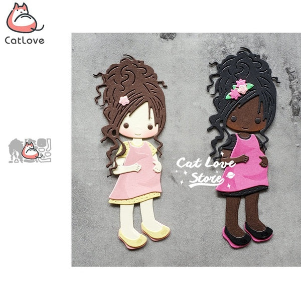 Catlove femme enceinte métal matrices de découpe Scrapbooking moule pochoir découpes carte faisant bricolage artisanat gaufrage nouveaux matrices pou