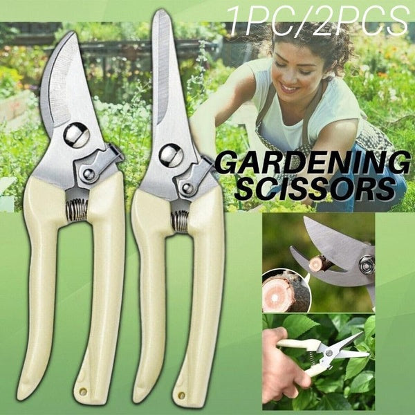1PC-2PCS Multifunctional Garden Pruning Shears Fruit Picking Scissors Sharp Blades for Cutting Flowers, Trimming Plants, Bonsai & Fruits Picking Gard