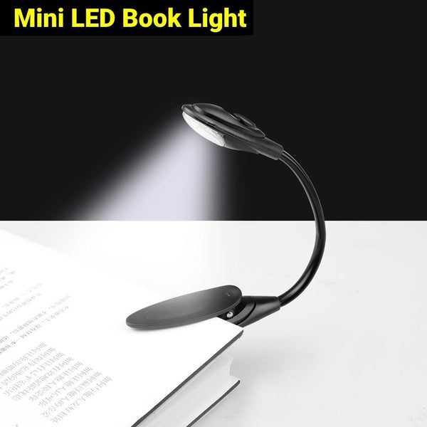 1Pc Book Light Mini Led Flexible Night Light Clip-On Desk Lamp Light Reading Lamp for Travel Bedroom Flexible USB LED Lights Lamp