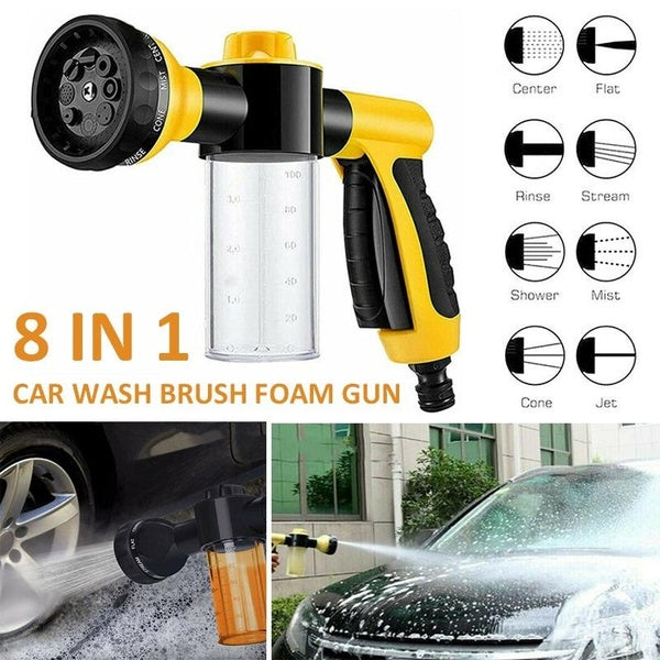 New Multifunctional Car Wash Brush Foam Tool Garden Hose Nozzle Foam Cannon Bottle Soap Sprayer