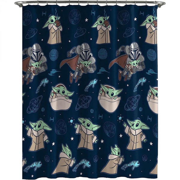 Star Wars The Mandalorian Grogu Shower Curtain