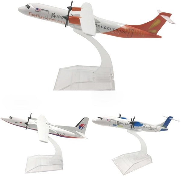 1:400 Scale 16cm Aircraft Model Diecast Metal Airplane Toy Airbus Malaysia ATR72-600 Firefly Airlines for Gift Collection Home Office Decoration