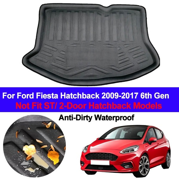 Car Boot Boot Cargo Liner Trunk Floor Mats Luggage Tray For Ford Fiesta 4-Door Hatchback 2009-2017