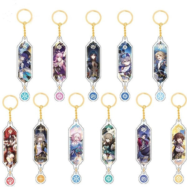 Honkai: Star Rail Gaming Peripherals Key Chain Cosplay Gift Cartoon Peripheral Pendant Game Collection