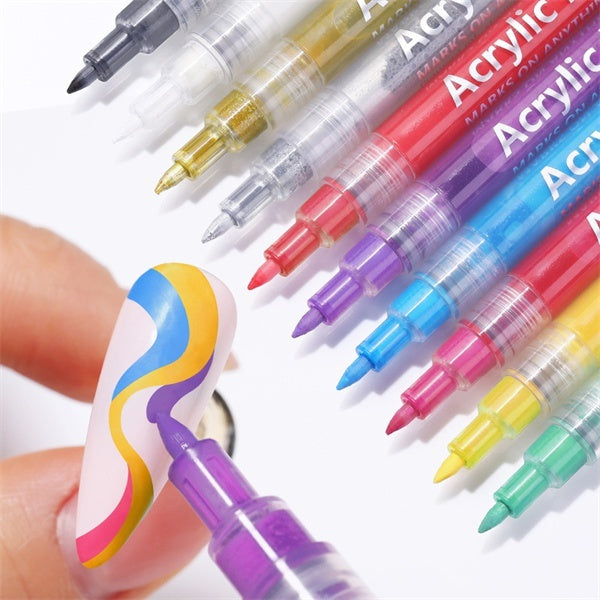 1 Pc Nail Art Graffiti Pen Black Color Gel Polish Design Dot Painting Detailing Pen Brushes Diy Nail Art Adorn Tools