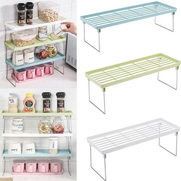 Kitchen Supplies Condiment Storage and Organizer Tableware Pantry Storage Holder Small Shelf