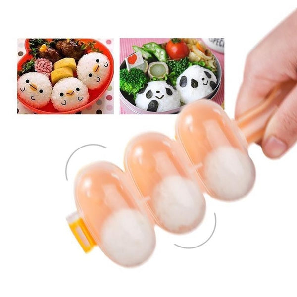 Rice Ball Molds Creativity Maker Diy Kitchen Accessories Rice Ball Making Tools Bento Gadgets