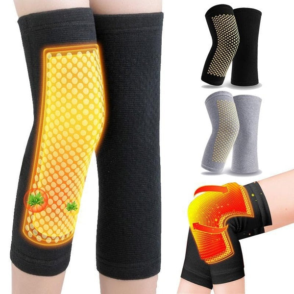 1Pair Self-heating Knee Pads Wireless Heated Warm Knee Pads Protective Heated Adjustable Knee Wraps for Leg Joints Pain Relief Health Care In Cold We
