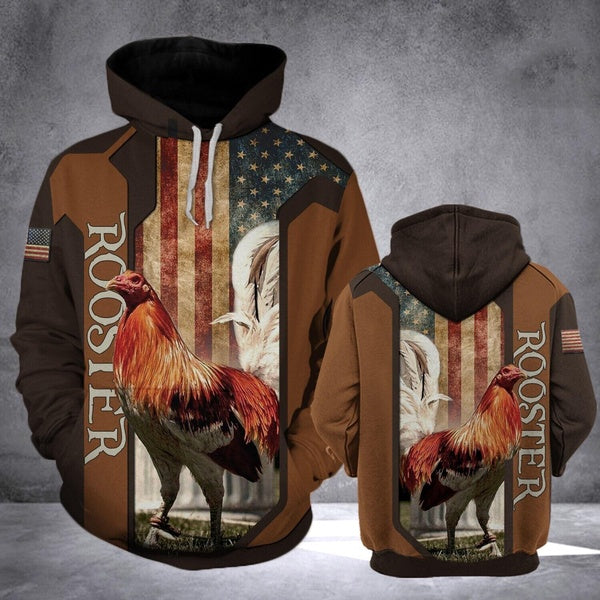 Chicken Hoodie Chicken Rooster 3D Print Hoodie Pullover Lightweight Hoodie S-5XL