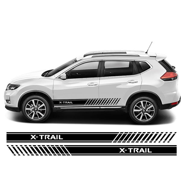 Side Stripes Stickers Decals For NISSAN X-TRAIL DIY Auto Vinyl Styling Decal Accessories