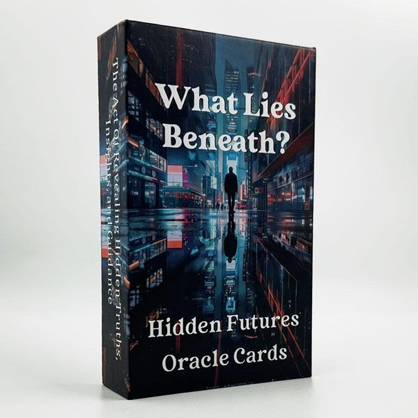 12x7 cm 56 Pcs What Lies Beneath Hidden Futures Oracle Deck Card Games No Manual