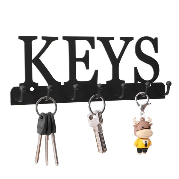 Key Holder Wall Mounted Key Hooks for Wall Decorative Metal Key Organizer Rack Hanger for Entryway, Front Door, Hallway