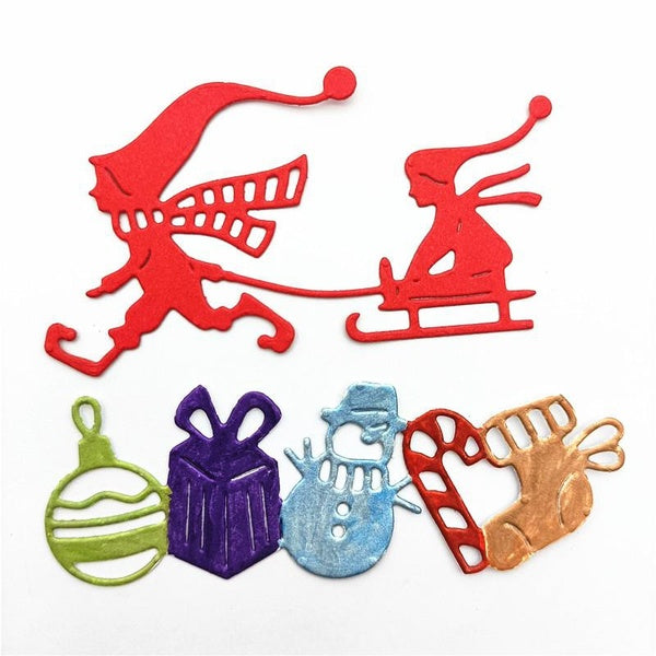 Crazyclown Christmas Decorations Metal Cutting Dies for DIY Scrapbook Cutting Die Paper Cards Embossed Decorative Craft Die Cut