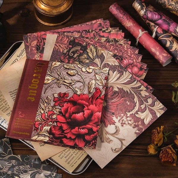 30Pcs-Pack Love Baroque Serier Material Paper Perfect for Collage Journaling Scrapbooking Diy Supplies