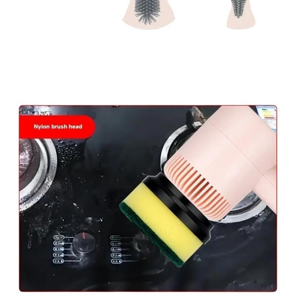 1pc Electric Spin Scrubber, Cordless Electric Cleaning Kitchenware BrushSpinning Scrub Brush For Home Kitchen Pots Dishes