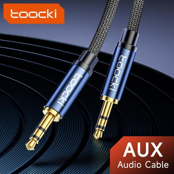 Toocki Aux Cable Jack 3.5mm Male To Male Audio Extension Speaker Cable for Car Headphone Soundbox Speaker Cable for MP3 Tablet