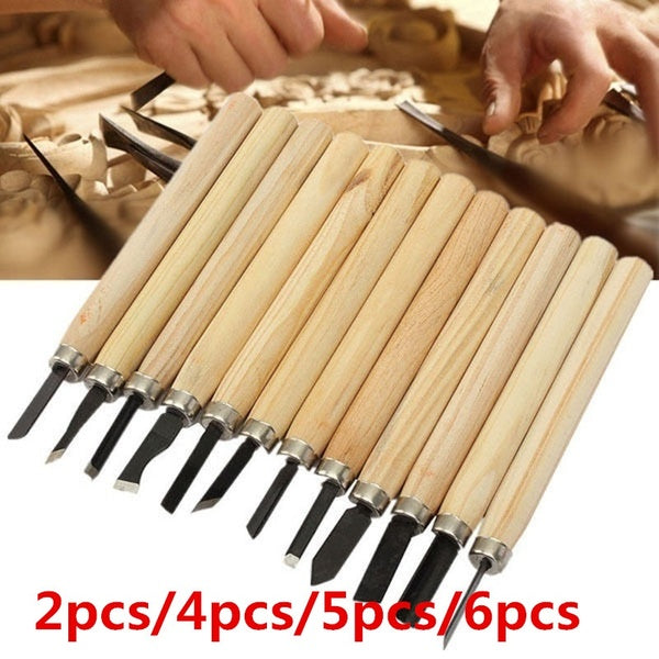 1 ensemble de sculpture sur bois outils de couteau à découper outils à main de travail du bois à la main artisanat bricolage ensemble d'outils