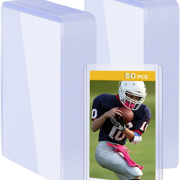 50 pochettes pour cartes Top Loaders pour cartes à collectionner, Toploaders Baseball Card Protector Sports Card Holder Fit pour YUGIOH, Football Car