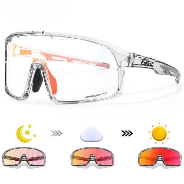 Photochromic Sunglasses Men Women Cycling Glasses Sports MTB Bike Eyewear UV400 Bicycle Goggles