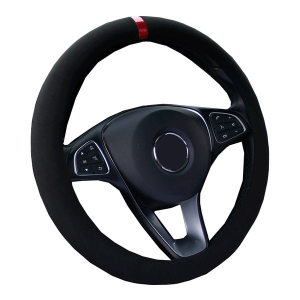 Universal Suede 4 Styles Car Steering Wheel Cover Wrap Volant Fashion Braid on the Steering wheel Auto Steering Wheel Protector