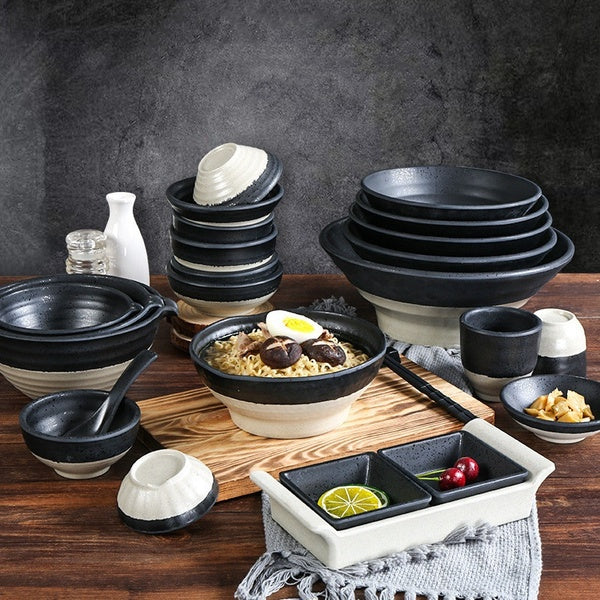 Melamine Tableware Kitchen Supplies Decoration Dinnerware Anti-Fall Plastic Bowl Soup Bowl Dip Dish Contrast