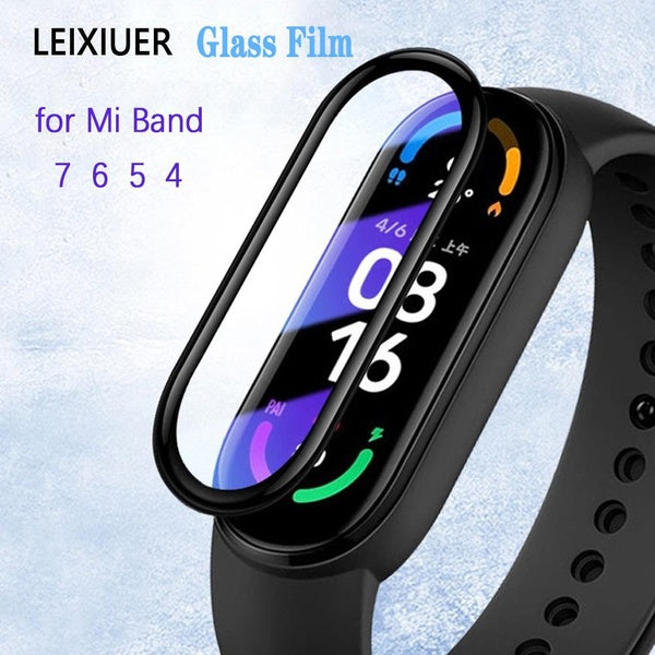 LEIXIUER Screen Protector Film for Xiaomi Mi band 7 6 5 4 SmartWatch Accessories glass film for mi band 6 mi band 5 miband 7 miband4