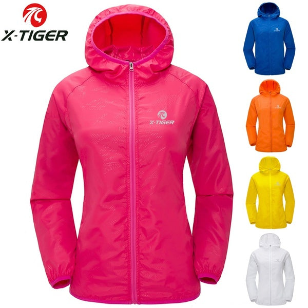 X-TIGER Protection Jacket Ultra Light Thin Breathable Packable Outdoor Cycling Jacket Hoodie Skin Clothing for Men & Women