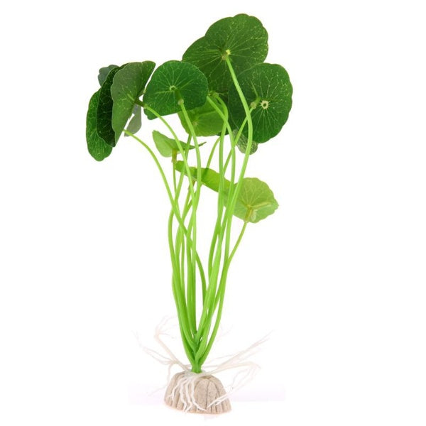 Magnifique Aquarium artificiel Style feuilles de Lotus, ornement d'aménagement paysager, plante d'eau en plastique, décoration d'herbe sous-marine