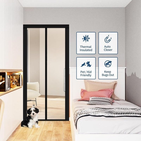 Anti-mosquito net summer automatic closing magnetic mosquito net invisible door net anti-insect fly partition curtain magic net