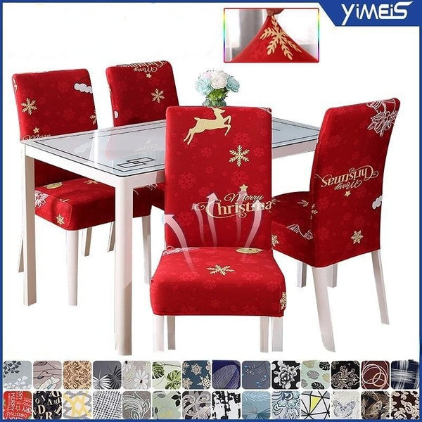 Chair Covers for Dining Room Stretch Dining Chair Cover Washable Spandex Kitchen Parsons Chair Slipcovers Removable Seat Protector for Home or Party