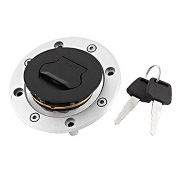 Motorcycle Metal Gas Fuel Tank Filler Cap W Keys for Suzuki