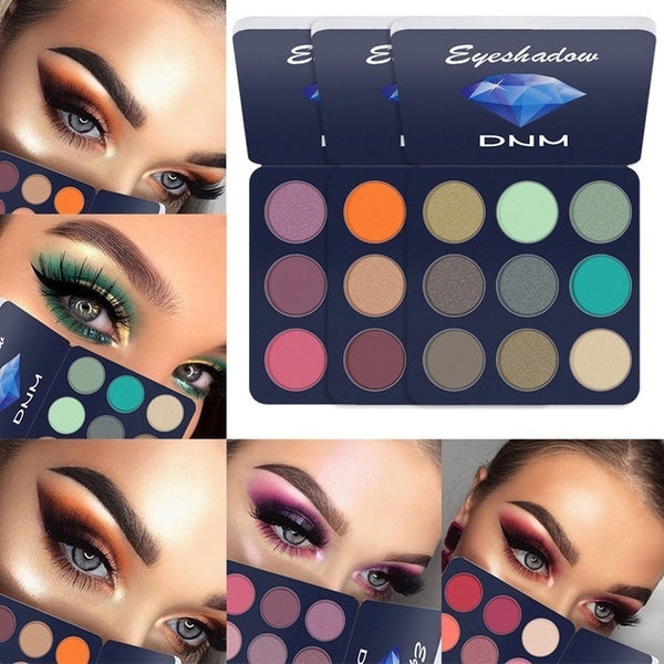 9 Color Matte Eye Shadow Palette Bright Tray Waterproof Not Blooming Shimmer and Shinny Eyeshadow Makeup Pallete