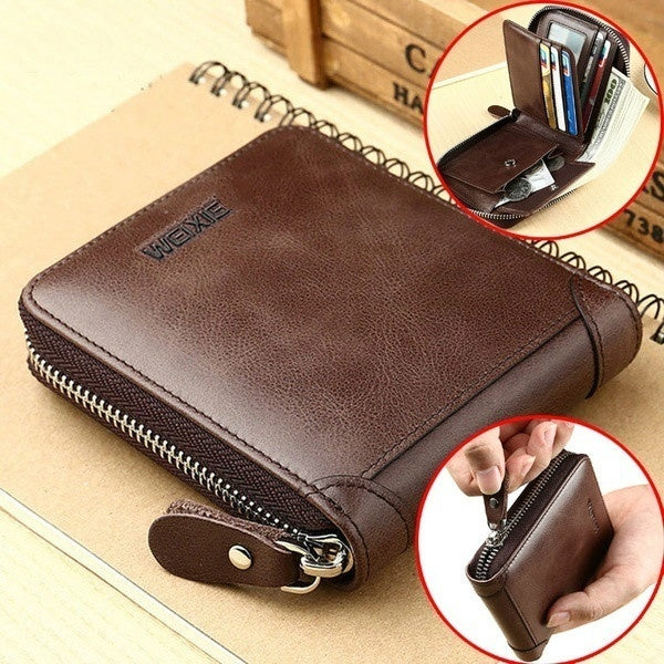 Wallet Men's Short Wallets Brand Casual Zipper Coin Purse Male Card Holder Wallet