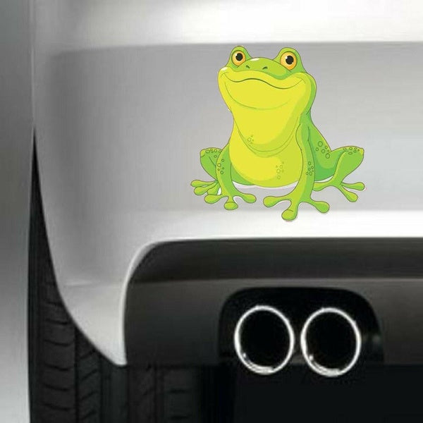 Smiling Frog Vinyl Sticker Decal for Car Truck Window Bumper